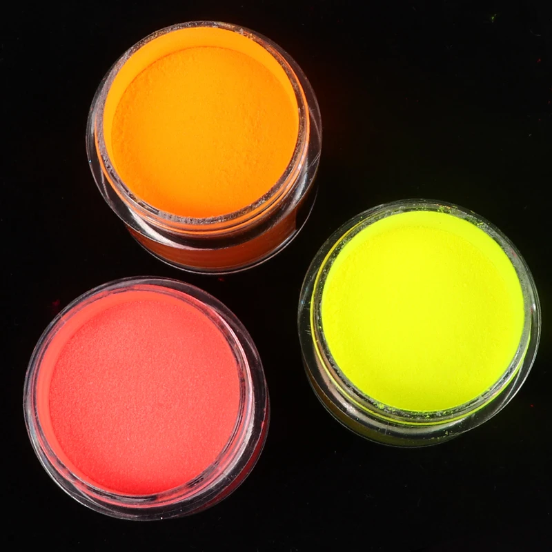 9 Krāsas Fluorescences Akrila Pulveris Griešanai Polimēra Nagu Pagarināšana Gravēšana 3D Modeli Celtnieks Nagu Piegādes Profesionāļiem 0