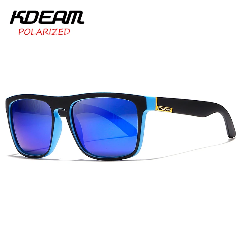 KDEAM brilles Polarizētās Saulesbrilles, Vīriešu, Sporta Brilles Sievietēm oculos de sol Atstarojošu Pārklājumu UV400 zonnebril Ar Lietu KD156 0