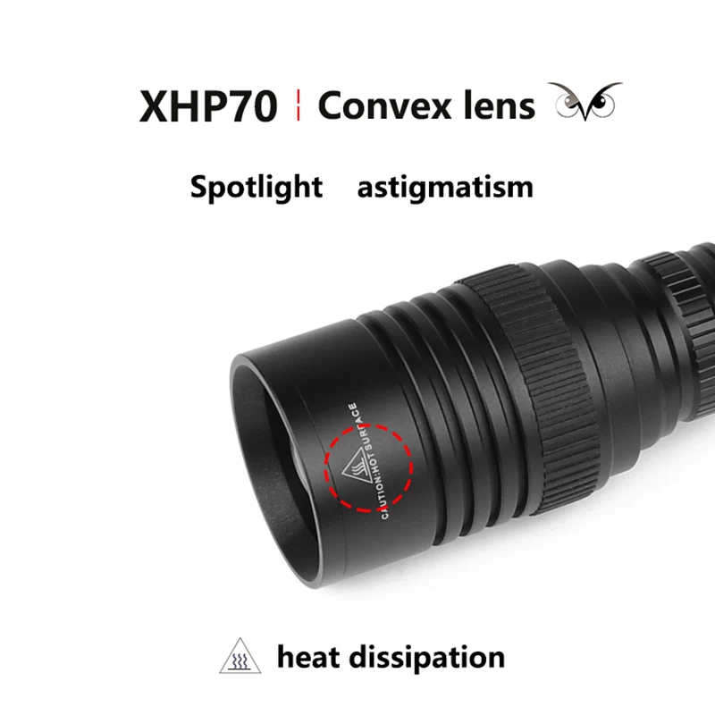 Z90P73 XHP70.2 32w Taktiskās LED Lukturīti Lāpu 3200lm Spēcīgs Tālummaiņas Gaismas 18650 Akumulatoru Ūdensizturīgs Āra 0