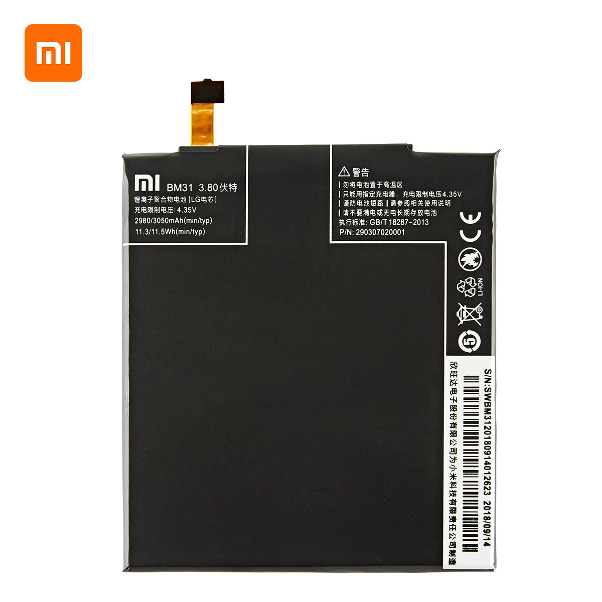 Xiao mi Oriģinālā BM31 3050mAh Akumulatoru Xiaomi Mi 3 Mi3 M3 BM31 Augstas Kvalitātes Tālruņu Rezerves Baterijas +Instrumenti 0