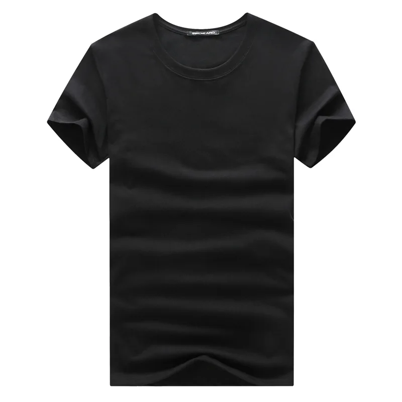 B1284-Īsām piedurknēm t-krekls vīriešu 2019. gada vasarā jaunā baltā kokvilnas apaļu kakla Slim drukāt tendence pusi piedurknēm 1