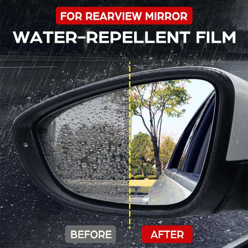 Pilnībā Segtu Anti Miglas Filmu Ūdensnecaurlaidīgs Atpakaļskata Spogulī, 