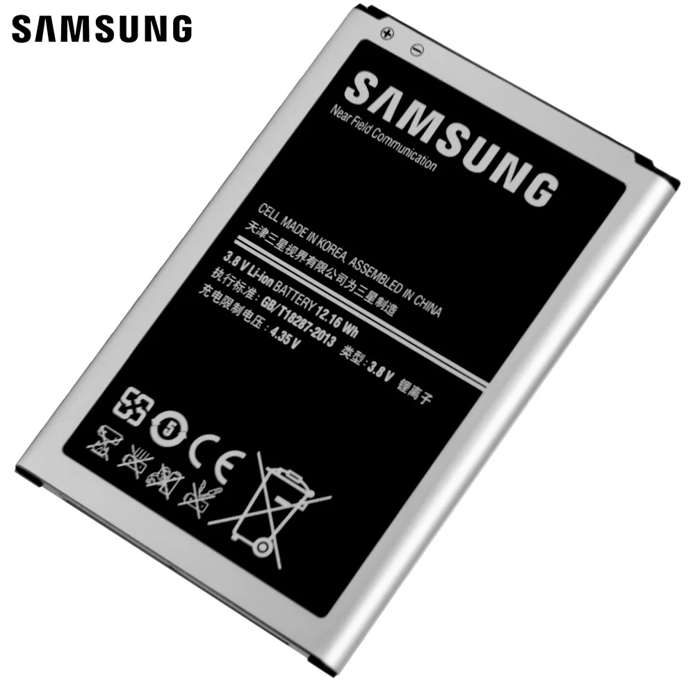 Samsung Oriģinālā Rezerves Akumulatoru B800BC B800BE Par GALAXY NOTE 3 N900 N9009 N9008 N9006 N9005 N9002 Note3 ar NFC 3200mAh 1
