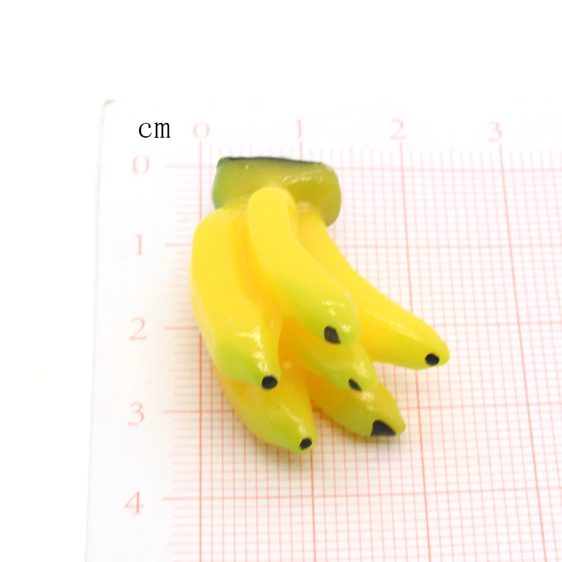 Simulācijas Banānu Sveķu Pārtikas Piekariņi 6pcs Smieklīgi Auskari, Kaklarota, Keychain, Kuloni, Roku darbs Diy Par Rotu Padara Piederumu 1