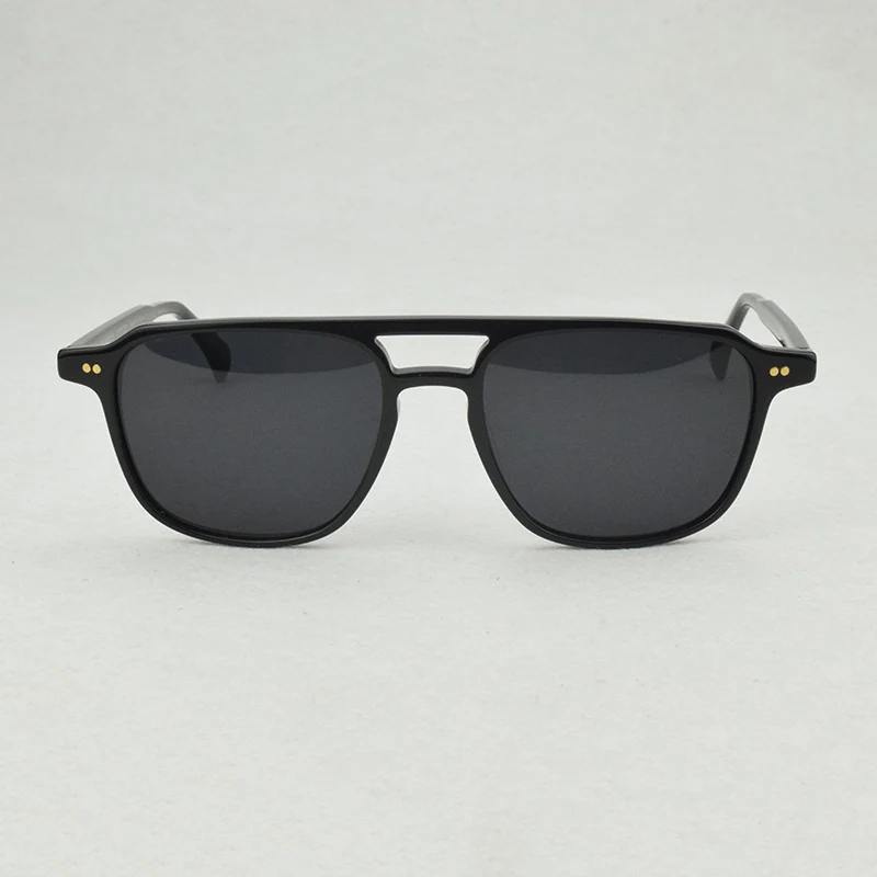 Jaunas Polarizētās saulesbrilles, vīriešu kvadrātveida saules brilles Vīriešiem luksusa zīmolu dizaina acetāts modes Vintage Retro Saulesbrilles mens OV5582 1