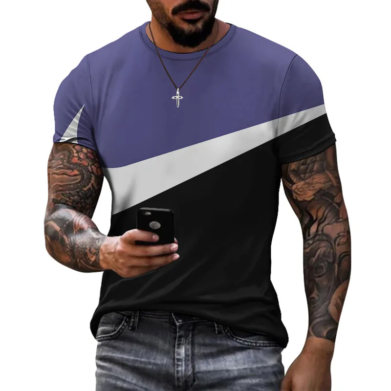 Žilbinošas jaunu vasaras sporta stila dizaina modeļus izšūšanas iespiesti īsām piedurknēm topi vienkāršu gadījuma elpojošs T-kreklu apdruka vīriešu apģērbs 2