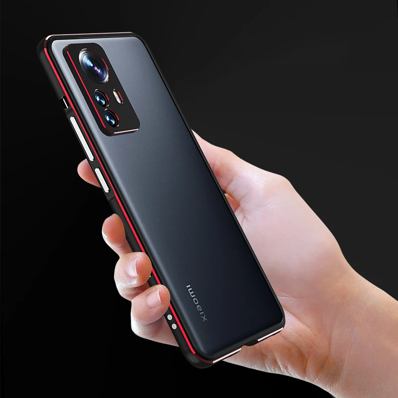 Triecienizturīgs Metāla Buferi Phone Gadījumā Xiaomi 12 12 Pro 3D Spēcīgs Alumīnija Rāmis Kameras Objektīva seguma, Lai Xiaomi 12X 2