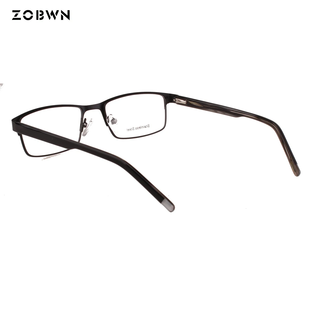 Biznesa brilles man vintage gafas claassic brilles brilles stainess tērauda rāmji Lunettes dāsna oculos de grau masculino 2