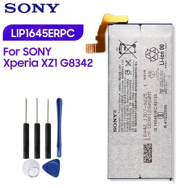 Oriģinālā Rezerves Sony Akumulators SONY Xperia XZ1 G8342 LIP1645ERPC Autentisks Tālruņa Akumulatora 2700mAh 2