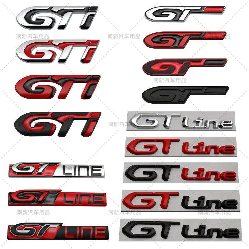 Metāla GTLINE GDI GT Ir Piemērots Modernizēšanas Sonata Kia ELANTRA Sportage Stinger KX5 K3 K4 K5 Auto Uzlīmes Uzlīmes 3