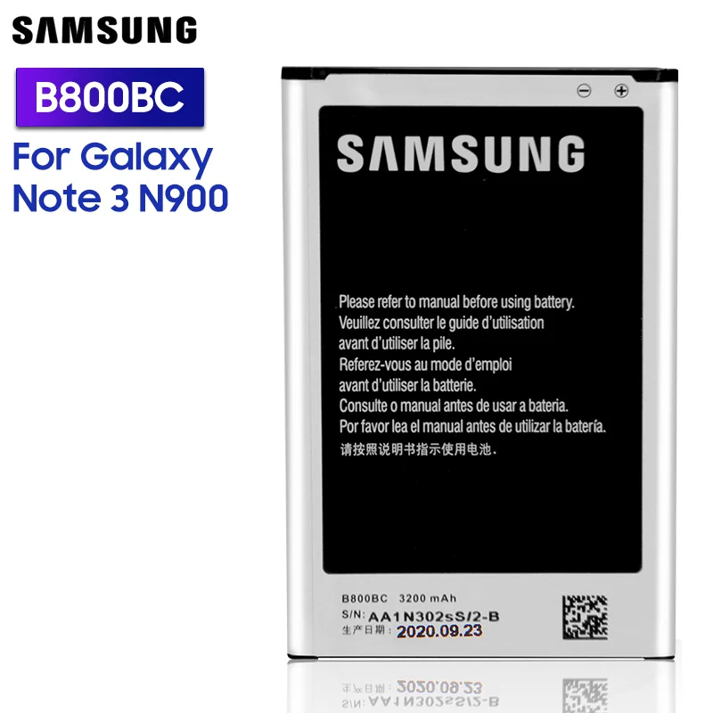 Samsung Oriģinālā Rezerves Akumulatoru B800BC B800BE Par GALAXY NOTE 3 N900 N9009 N9008 N9006 N9005 N9002 Note3 ar NFC 3200mAh 3
