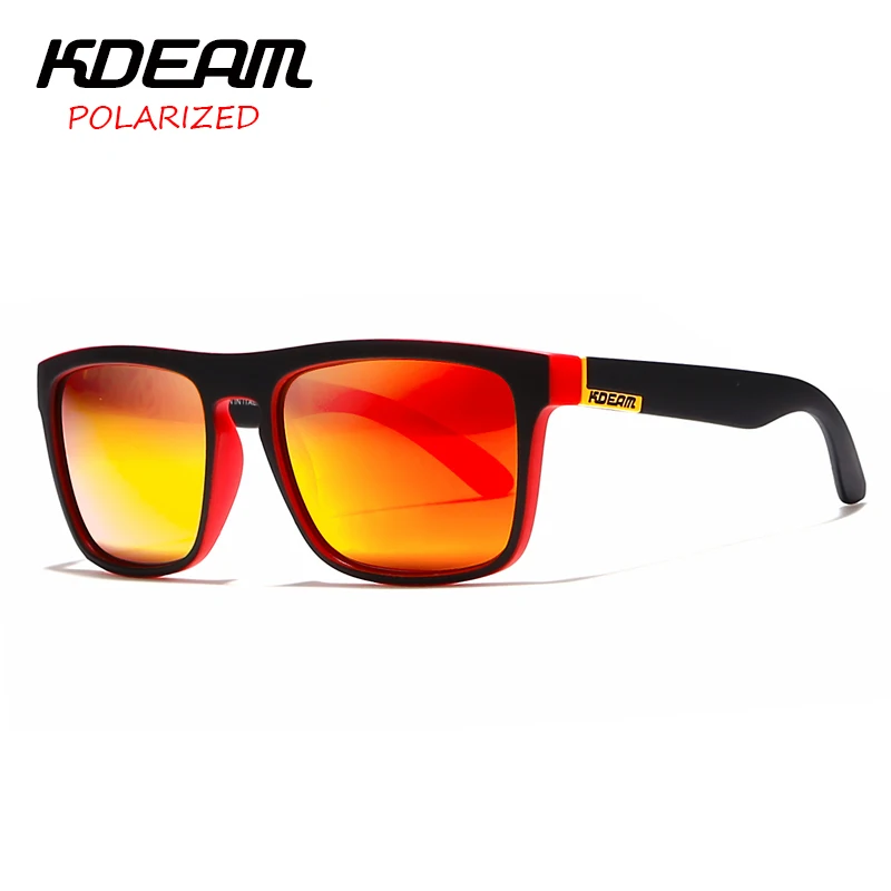 KDEAM brilles Polarizētās Saulesbrilles, Vīriešu, Sporta Brilles Sievietēm oculos de sol Atstarojošu Pārklājumu UV400 zonnebril Ar Lietu KD156 3