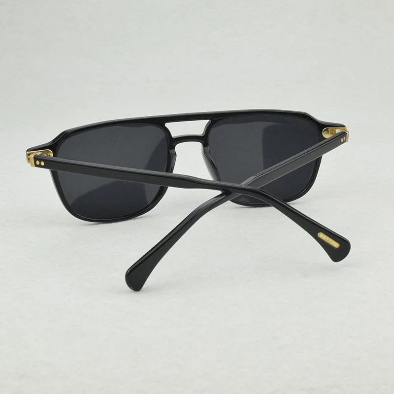 Jaunas Polarizētās saulesbrilles, vīriešu kvadrātveida saules brilles Vīriešiem luksusa zīmolu dizaina acetāts modes Vintage Retro Saulesbrilles mens OV5582 3