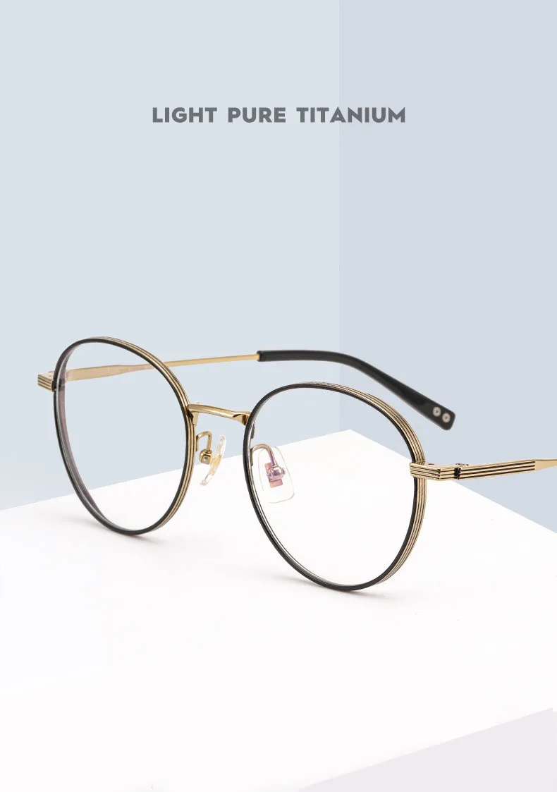12 g Tīra Titāna Rāmi Ovālas Brilles Vīriešu Modes Brilles Rāmis Sievietēm vieglas Brilles 3