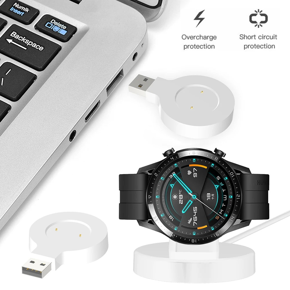 Portatīvo Smartwatch Lādētāju Huawei Skatīties GT2 e/GT2/GT Ātra Uzlāde Dokā, Jaudas Stends Stacijas Lādēšanas Aksesuāri 4