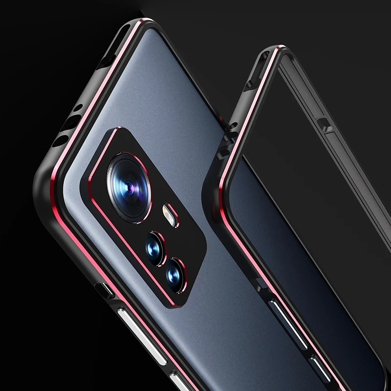 Triecienizturīgs Metāla Buferi Phone Gadījumā Xiaomi 12 12 Pro 3D Spēcīgs Alumīnija Rāmis Kameras Objektīva seguma, Lai Xiaomi 12X 4