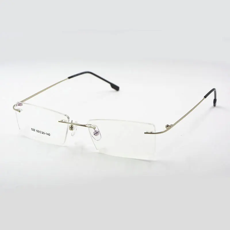 Titāna Atmiņas Elastīgu bez apmales Rāmja Brilles Optiskās Recepšu Brilles, Briļļu Sieviešu un Vīriešu Rāmja Forma Customed 4
