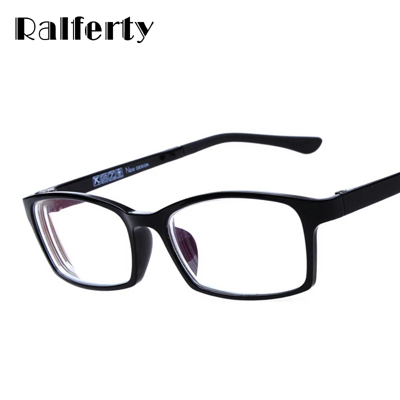 Ralferty Vīriešu Brilles Redzes TR90 Taisnstūra Sieviešu Pakāpes Briļļu Rāmis Tuvredzība Lēcas ar Mīnus Dioptriju oculos -1 -2 -3 -4 4