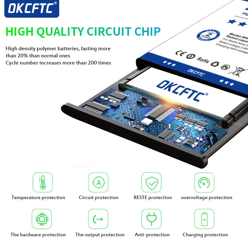 OKCFTC EB-BG975ABU 4500mAh Akumulators SAMSUNG Galaxy S10 Plus S10+ SM-G9750 Baterijas 4
