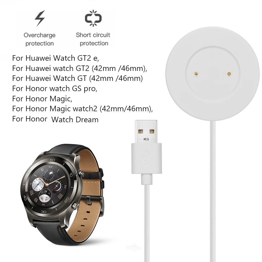 Portatīvo Smartwatch Lādētāju Huawei Skatīties GT2 e/GT2/GT Ātra Uzlāde Dokā, Jaudas Stends Stacijas Lādēšanas Aksesuāri 5
