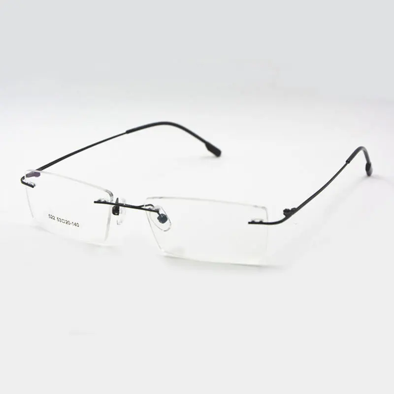 Titāna Atmiņas Elastīgu bez apmales Rāmja Brilles Optiskās Recepšu Brilles, Briļļu Sieviešu un Vīriešu Rāmja Forma Customed 5