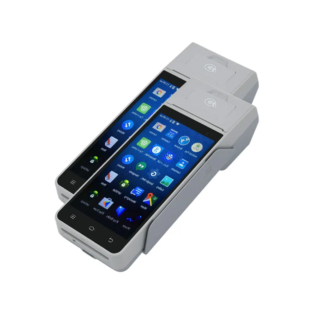 Rokas mobilais pos termināls ar NFC lasītājs funkciju atbalsta Apple Jāmaksā, nodrošina sdk, android pda mašīna ar printeri Z90 5