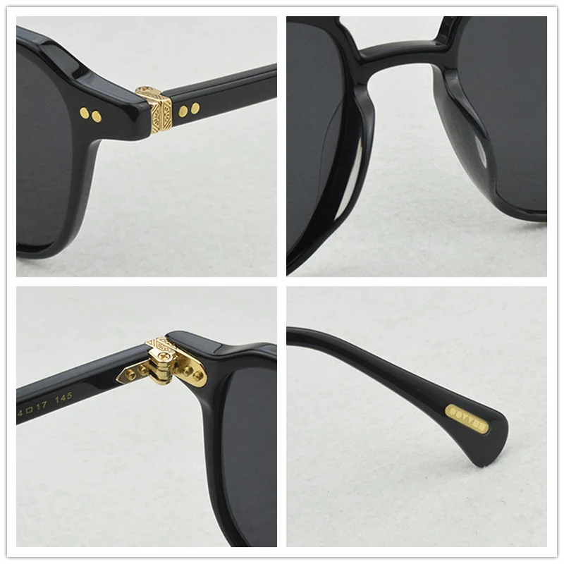 Jaunas Polarizētās saulesbrilles, vīriešu kvadrātveida saules brilles Vīriešiem luksusa zīmolu dizaina acetāts modes Vintage Retro Saulesbrilles mens OV5582 5