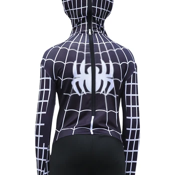 3-12Years Bērni Melnā Zirnekļa Kostīms, Uzvalks 3D Drukāts Apģērbs Pieaugušiem Bērniem Halloween Party Skatuves Sniegumu Anime Cosplay