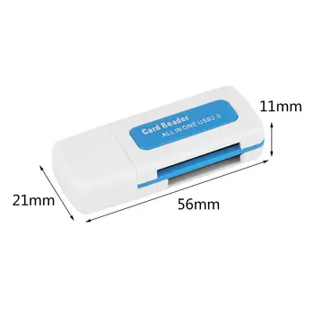 Peļņu USB 2.0 4 in 1 Atmiņas Multi Karšu Lasītājs M2 SD SDHC par DV Micro par Secure Digital Card TF Kartes piliens kuģniecības D