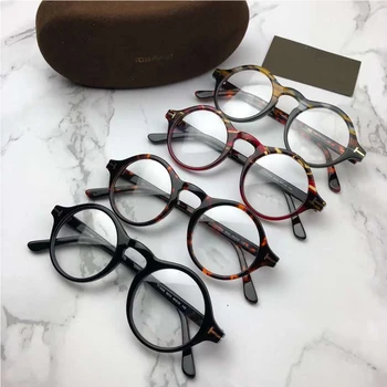 Ir 2021. Augstas Kvalitātes Mazas, Apaļas Sievietes Brilles Rāmis Vīriešu Retro Optiskās Brilles 5526 monturas de lentes mujer