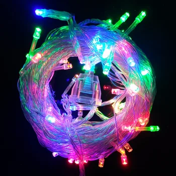 10M Ziemassvētku LED Gaismas Stīgu Vairāku Krāsu Āra Lāsteku Pasaku Gaismas Iekštelpu Jaunajā Gadā Grupa Vainags Lampas, Ziemassvētku Eglītes Dekori