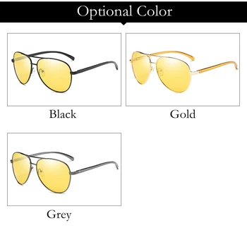 2018 Polarizētās Photochromic Saulesbrilles Izmēģinājuma Stils Nakts Redzamības Braukšanas Saulesbrilles ar Mainīt Krāsu, Vīriešu, Sieviešu, Saules Brilles