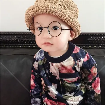 2019 Apaļas Brilles, Briļļu Rāmji, Brilles Bērniem Ar Skaidru Objektīvs Tuvredzība, Optiski Caurspīdīgs Brilles Bērniem Zēni Meitenes