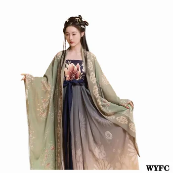 Ķīniešu Tradīcijām Stila Apģērbs Sieviešu Hanfu Liels Piedurknēm Krekls, Kleita Tang Sistēmu, Deju Svārki Meitene Puse Kostīmu Dieviete Pasaku
