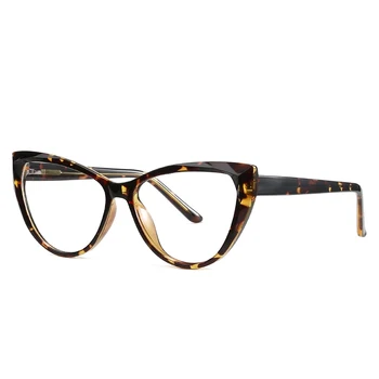 Belight Optisko Modes Kaķa Acu Formas Plano Objektīvs Anti Zilā TR90 Brilles, Sieviešu, Recepšu Brilles Optisko Briļļu Rāmis 2003