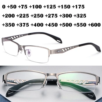 Āra Photochromic Lasīšanas Brilles Vīriešiem Saule Automātiska Krāsas Presbyopic Brilles Pusi Loka Ultravieglajiem Briļļu Black +175