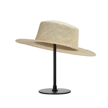 Ir 2021. Rozā Pludmales Cepures Sievietēm Vasarā Melnās Saules Cepures Dzīvokļi Top Partiju Cepures, UV Aizsardzību, Vairumtirdzniecība