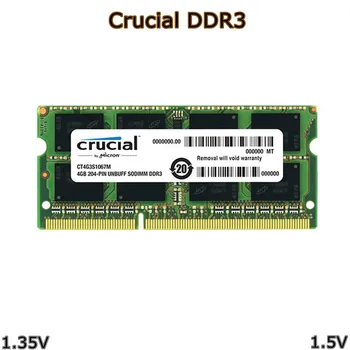 Svarīgi RAM DDR3 DDR3L 8 GB, 4 GB un 2 gb 1333MHZ 1066MHz 1600 SODIMM 8GB 12800S 8500S 10600S 1.35 V 1,5 V For Laptop Notebook Atmiņas