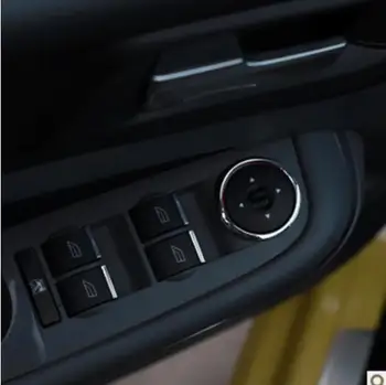 Auto-stils metāla chrome Logus pacelt slēdzi, pogu apdari apdare uzlīme gadījumā ar Ford Focus Kugas Ecosport Fiesta S-MAX