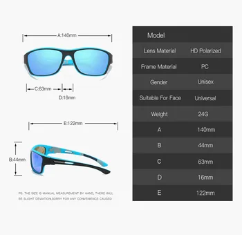 Ir 2021. Luksusa Polarizētās Saulesbrilles, Vīriešu, Āra Sporta Braukšanas Ēnā Ieplests, Saules Brilles, UV ProtectionMale Brilles