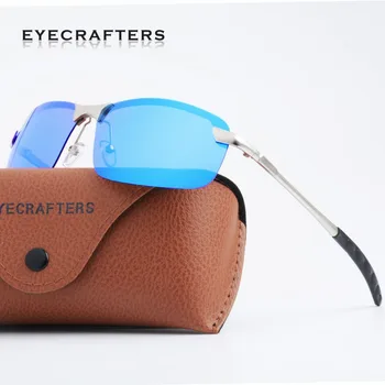 Imless Metāla Brilles, Briļļu Orange Vīriešu UV400 Polarizētās Saulesbrilles Sporta Braukšanas Spoguļstikla Saulesbrilles 3043DM