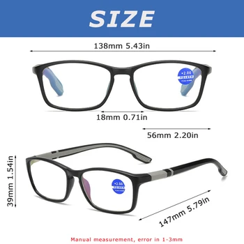 CRIXALIS Vintage TR90 Lasīšanas Brilles Sievietēm, Vīriešiem Anti Zilā Gaisma vecuma tālredzība Recepšu Brilles Hyperopia Briļļu Vīriešu UV400