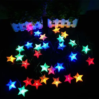 10m 50 Zvaigznes 50m LED String Svētku Gaismas Jauno Gadu Vainags LED Ziemassvētku Apgaismojums Āra Uz Mājas PUSI, PASAKU, KĀZU Dekorēšana