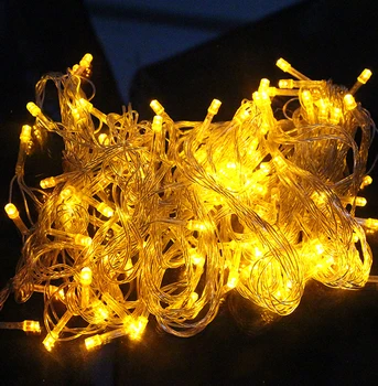 10M 100 LED string gaismas 110V/220V Ūdensizturīgs Brīvdienu Ziemassvētku Dekoratīvie Kāzu ziemassvētki String Pasaku Vītnes Puse Gaismas