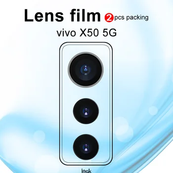 Imak 2gab nodilumizturīga Kameras Aizsardzības Objektīvs Filmas vivo X50 5G /X50 Pro 5G Rūdīta Stikla Plēves
