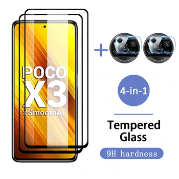 Poco x3 NFC rūdīta stikla poco x3nfc stikla pocophone x 3 kameras aizsardzības xiaomi poko pocco poxox3NFC ekrāna aizsargs