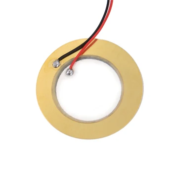 10pcs/daudz 35mm Svilpe Vara Pjezo Keramikas Elements Stabilāku Sensors Izraisīt Cilindrs Disku Ar Kabeļa Garums 11cm Pjezoelektrisko