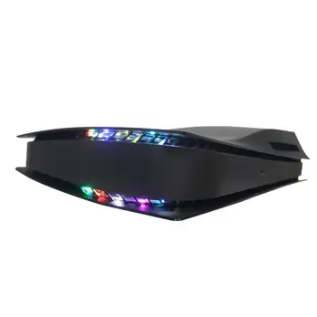 LED Lentes Darbojās Regulējamas, 8 Krāsas RGB Gaismas Lentes Ar Tālvadības Piederumi PS5 Konsoles Ar Uztveršanas Funkcija, Gaismas Lentes