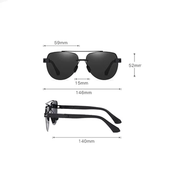 Klasika Vintage Polarizētās Bez Apmales Izmēģinājuma Saulesbrilles Vīriešiem Ir 2021. Modes Luksusa Zīmolu Dizainera Ceļojumu Braukšanas Lielgabarīta Saules Brilles
