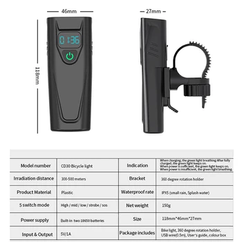TRLIFE 5200mah Velosipēds Gaismas Lukturis USB Uzlādējams LED 3000 lūmeni Velosipēdu Gaismas Ūdensizturīgs Lukturu Velosipēdu Piederumi
